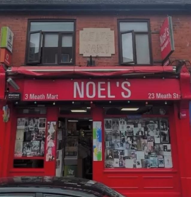 Newsagent shop front after a clean